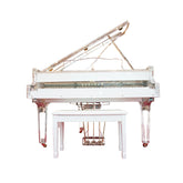 Steiner HG-168A Crystal Grand Piano with Self-Play - White